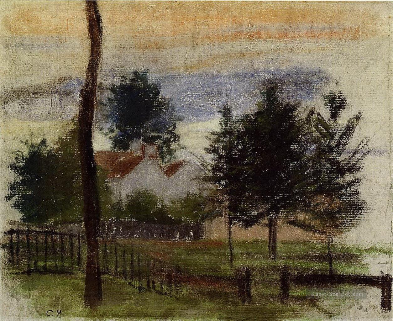 Landschaft bei Louveciennes Camille Pissarro Ölgemälde